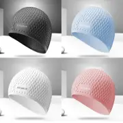 Silicone Swimming Cap Women Men Enlarged Models Waterproof Ear Protection Cap