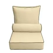 AD103 Contrast Pipe Trim Medium Deep Seat Back Rest Bolster Insert Slip Cover