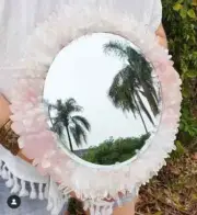 Agate Mirror / handmade natural stone exclusive mirrors for living room decor,