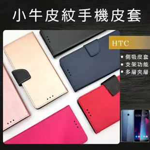 小牛皮紋側掀手機皮套 手機殼 防摔殼適用HTC Desire EYE/ One max/ Butterfly2