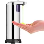 Stainless Steel Infrared Sensor Soap Dispenser Silver silver,stainless steel Soa