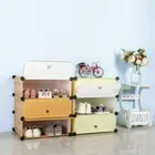 Dustproof 3 Tier Shoe Rack Storage Cabinet Organizer DIY Shoe Box