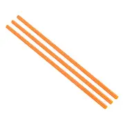Acrylic Round Rod, Orange,1/2"x 18-1/8", Solid Plastic PMMA Bar Stick 3pcs