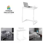 Sofa C Side End Table Wood Accent Couch Coffee Tray Snack Notebook Laptop Hol...