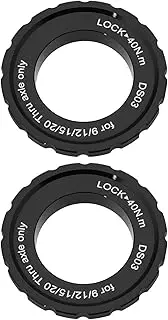 SG Store 2PCS Centerlock Locking Ring Brake Disc Compatible with Shimano Compatible with 15/20mm Thru Axle 44x26x8mm Aluminum Alloy Bike Hub Center Lock for Bike Mountain Bike