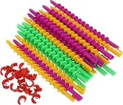NIYANGLE 20pcs Spiral Hair Perm Rods Flexible Curling Rollers for Styling Suitable for Long Hair Design for Effortless Curls