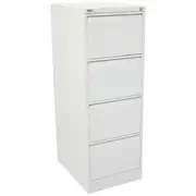 GO 4 Drawer Filing Cabinet White