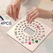 Wood Bead Board Professional Bead Rack for Jewelry Bracelet Making Women