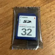 NEW Canon 32MB MEGABYTE SDC-32M SD Camera Memory Card