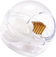 ASAKKURA Nail Drill Bit Cleaner Brush Set Soft Hard Wire Detachable Drill Brush Box Portable Manicure Tool