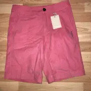 NWT Shkoop Sweden Edith Bermuda Shorts Sz 2 S Coral