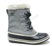 Sorel Womens Snow Boots Winter Carnival WP Size 8 Quarry Black Waterproof NWB