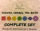 Chakra Herbal Tea Bath SET - Reiki Chakra Balancing Apothecary Organic Herbs
