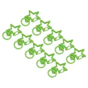 Swivel Clasps Snap Hook, Star Shape Lobster Claw Clasp for DIY Green 16Pcs