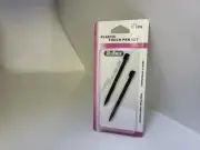 2 NEW BLACK STYLUS TOUCH PEN PENS FOR NINTENDO 2DS CONSOLE FITS FLUSH #V3