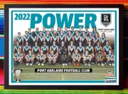 Framed 2022 PORT ADELAIDE POWER AFL Poster - 62cm x 44.5cm x 3cm