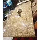 84" x 42" Agate Natural Stones Dining Table Top Handmade / Office Tables