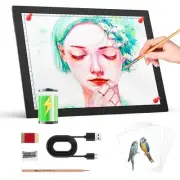 Rechargeable A4 Light Box for tracing,Magnetic Light pad Built-in 2500mAH Bat...