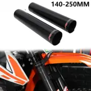 Motorcycle 140-260MM Carbon Fiber Adjustable Front Forks Shock Guards Protector