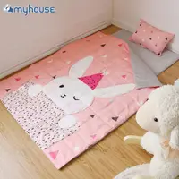 在飛比找momo購物網優惠-【myhouse】韓國防蹣抗敏派對動物兒童睡袋 -(13款可