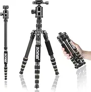 [ZoMei] Z669C Carbon Fiber Portable Tripod with Ball Head Compact Travel for Canon,Sony, Nikon, Samsung, Panasonic, Olympus, Kodak, Fuji, Cameras and Video Camera