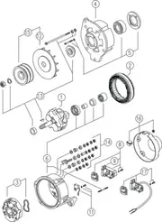 Mahle Alternator for Mercedes-Benz O 303 11.0L 0M421.951A 1.87- - 04.89