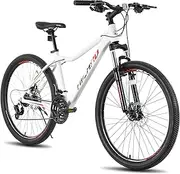 Hiland Mountain Bike for Woman, Shimano 21/24 Speed with Lock-Out Suspension Fork, 26/27.5 Inch Wheels Mountain Bike for Women Womens Bike Mens Bicycle