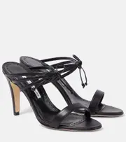 [Manolo Blahnik] Manolo Blahnik Bomasan 90 leather mules AU 11 black