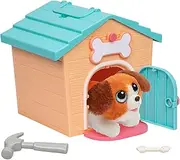 Little Live Pets My Puppy's Home Minis Orange Home, Plush Toy Puppy and Kennel Playset. Surprise Reveal! Build Your Puppy's Home, Name Your Puppy and SURPRISE! Puppy Appears! Which Puppy Will You Get?