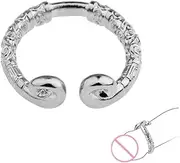 RTNPKLA BDSM cock rings stainless steel sex toy penis ring/testicle rings for men SM bondage for men metal penis training(30mm)