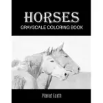 HORSES GRAYSCALE COLORING BOOK