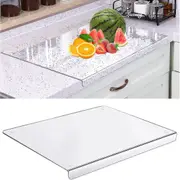 Acrylic Cutting Board, 5mm Cutting Board With Stop Edge, 45cm X 40cm Clear Cutting Board For The Kitchen Counter, Non-slip Transparent