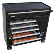SP Tools SP50608 - Tool Kit - Sumo Series Roller Cabinet - 217 Piece Metric/SAE - Black/Chrome