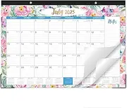 2025-2026 Desk Calendar - Jul. 2025 - Dec. 2026, 18 Months Large Monthly Desk Calendar 2025-2026, 17" x 12", Desk Pad, Large Ruled Blocks, To-do List & Notes