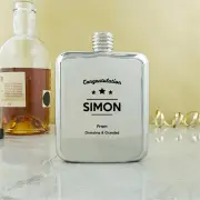 Personalised Contemporary Hip Flask