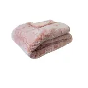 J.elliot Home Archie Faux Fur 130x160cm Throw Blanket - Soft Pink