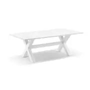 Tahitian 2.1m Outdoor Aluminium Rectangle Dining Table 2.1m - White