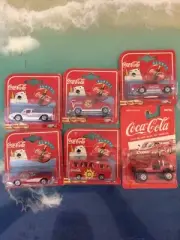 Lot Of 6 Coca Cola Coke Die Cast Cars Majorette And Hartoy