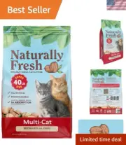 Cat Litter Made From Walnut Shells, Multi-Cat, Unscented, Upcycled, Low Dust,...
