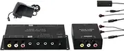 PRO1235D Pro2 AV Distribution Over Cat5 1X4 Composite with IR Designed to Be Surface Mounted for in-Wall Composite Video, and Stereo Audio with IR Return Designed to Be Surface Mounted for in-Wall