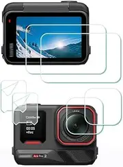 Screen Protector for Insta360 Ace Pro 2 LCD+Lens Camera [6 Pcs],ULBTER insta 360 Ace Pro 2 Tempered Glass 0.3mm 9H Hardness Anti-Scrach Anti-Bubble