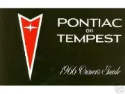 1966 66 PONTIAC GTO/TEMPEST OWNER'S MANUAL
