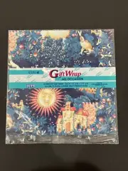 All Occasion Vintage Sun And Unicorn Wrapping Paper 2 Sheets 20” X 30” Cleo