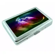 Rainbow Dragon Em1 Silver Metal Cigarette Case RFID Protection Wallet