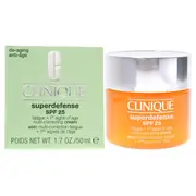 Clinique Superdefense Multi-Correcting Cream SPF 25 - Type I-II by Clinique for Unisex - 1.7 oz Cream