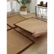 日式拼接涼席地毯藤編席子夏季天地墊客廳茶幾陽臺床邊榻榻米墊子
