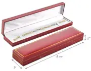 24pc Red Bracelet Boxes Wholesale Watch Gift Boxes Red Faux Leather Quality Box