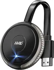 AIMIBO 4K Wireless Display Dongle - True Plug & Play, 2.4G & 5G HDMI Wireless Dongle for i*OS/Android/Windows/Mac OS Phone Laptop to TV/Monitor/Projector, Supports Airplay DLNA Miracast