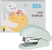 Cute Mini Stapler with 24/6 Staples, Mint Green