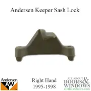 Andersen Keeper Right Handed Sash Lock Keeper Enhanced Casement Sash Lock Keeper